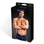 Blueline Performance Microfiber Lace-Up Sports Brief Blue